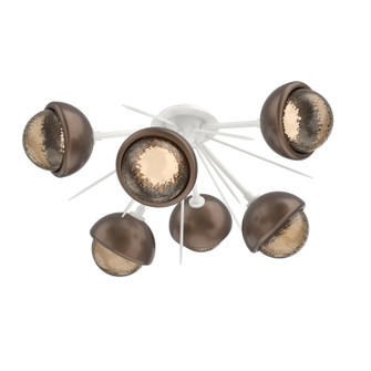 Cabochon LED Semi Flush Mount in Salt White (404|CLB0093-02-WI-B-L1-BB)
