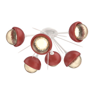 Cabochon LED Semi Flush Mount in Salt White (404|CLB0093-02-WI-A-L3-RE)