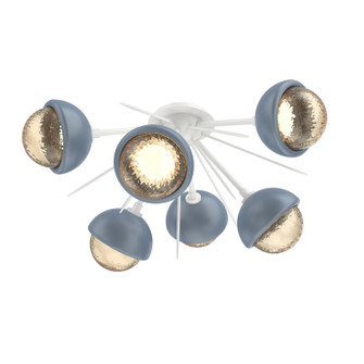 Cabochon LED Semi Flush Mount in Salt White (404|CLB0093-02-WI-A-L3-BU)
