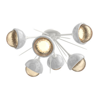 Cabochon LED Semi Flush Mount in Salt White (404|CLB0093-02-WI-A-L1-WM)