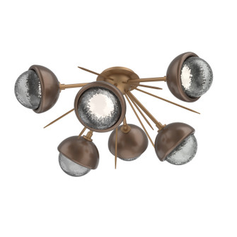 Cabochon LED Semi Flush Mount in Novel Brass (404|CLB0093-02-NB-S-L3-BB)