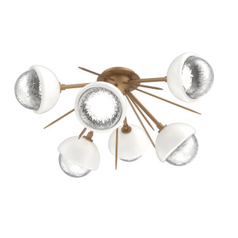 Cabochon LED Semi Flush Mount in Novel Brass (404|CLB0093-02-NB-C-L1-WI)