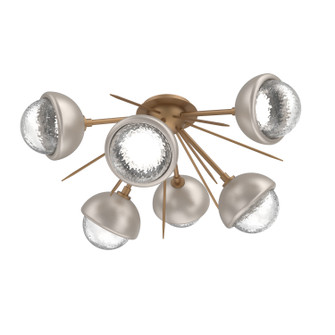 Cabochon LED Semi Flush Mount in Novel Brass (404|CLB0093-02-NB-C-L1-BS)