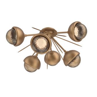 Cabochon LED Semi Flush Mount in Novel Brass (404|CLB0093-02-NB-B-L3-MS)
