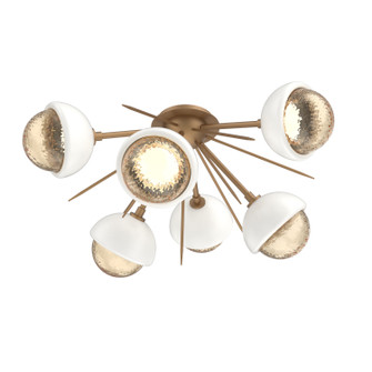 Cabochon LED Semi Flush Mount in Novel Brass (404|CLB0093-02-NB-A-L3-WI)