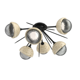 Cabochon LED Semi Flush Mount in Matte Black (404|CLB0093-02-MB-S-L1-TR)