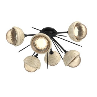 Cabochon LED Semi Flush Mount in Matte Black (404|CLB0093-02-MB-A-L1-TR)