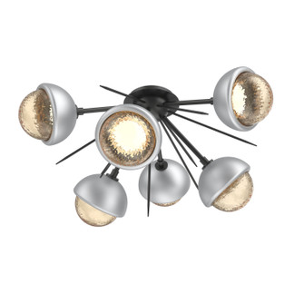 Cabochon LED Semi Flush Mount in Matte Black (404|CLB0093-02-MB-A-L1-CS)