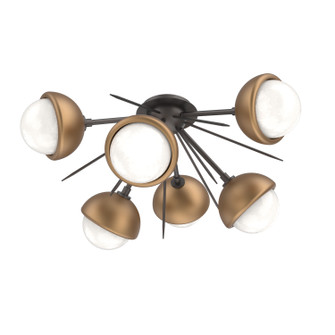 Cabochon LED Semi Flush Mount in Graphite (404|CLB0093-02-GP-WL-L3-NB)