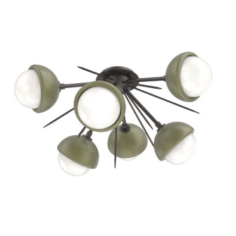 Cabochon LED Semi Flush Mount in Graphite (404|CLB0093-02-GP-WL-L3-GE)