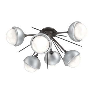 Cabochon LED Semi Flush Mount in Graphite (404|CLB0093-02-GP-WL-L3-CS)