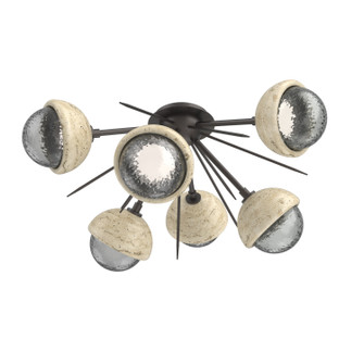 Cabochon LED Semi Flush Mount in Graphite (404|CLB0093-02-GP-S-L1-TR)