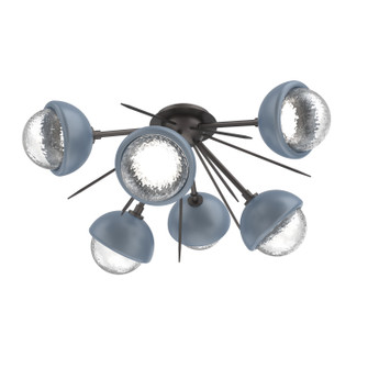 Cabochon LED Semi Flush Mount in Graphite (404|CLB0093-02-GP-C-L1-BU)