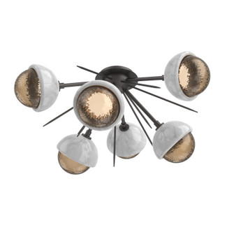 Cabochon LED Semi Flush Mount in Graphite (404|CLB0093-02-GP-B-L3-WM)