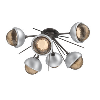 Cabochon LED Semi Flush Mount in Graphite (404|CLB0093-02-GP-B-L3-CS)