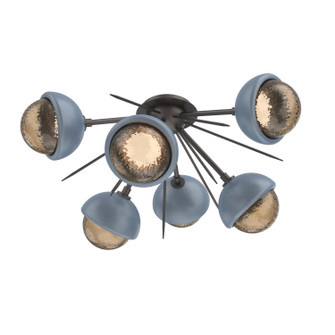 Cabochon LED Semi Flush Mount in Graphite (404|CLB0093-02-GP-B-L3-BU)