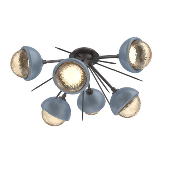 Cabochon LED Semi Flush Mount in Graphite (404|CLB0093-02-GP-A-L3-BU)