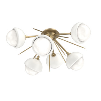 Cabochon LED Semi Flush Mount in Gilded Brass (404|CLB0093-02-GB-WL-L3-WI)