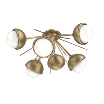 Cabochon LED Semi Flush Mount in Gilded Brass (404|CLB0093-02-GB-WL-L3-MS)
