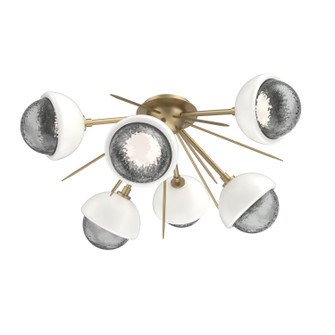 Cabochon LED Semi Flush Mount in Gilded Brass (404|CLB0093-02-GB-S-L3-WI)
