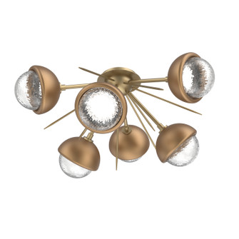 Cabochon LED Semi Flush Mount in Gilded Brass (404|CLB0093-02-GB-C-L3-NB)