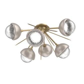 Cabochon LED Semi Flush Mount in Gilded Brass (404|CLB0093-02-GB-C-L3-BS)