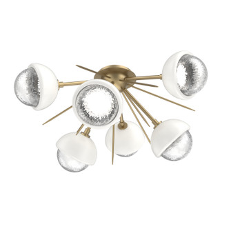 Cabochon LED Semi Flush Mount in Gilded Brass (404|CLB0093-02-GB-C-L1-WI)