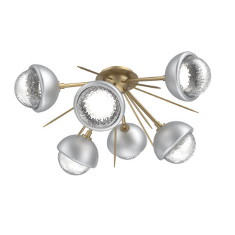 Cabochon LED Semi Flush Mount in Gilded Brass (404|CLB0093-02-GB-C-L1-CS)