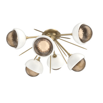 Cabochon LED Semi Flush Mount in Gilded Brass (404|CLB0093-02-GB-B-L3-WI)