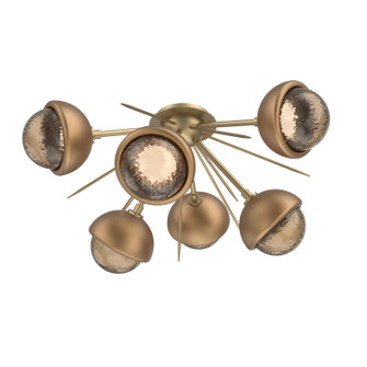 Cabochon LED Semi Flush Mount in Gilded Brass (404|CLB0093-02-GB-B-L3-NB)