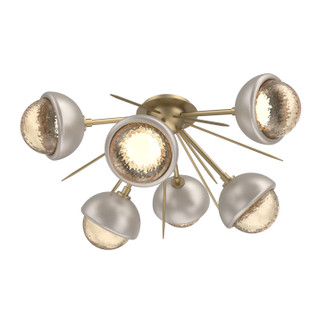 Cabochon LED Semi Flush Mount in Gilded Brass (404|CLB0093-02-GB-A-L1-BS)