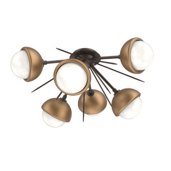 Cabochon LED Semi Flush Mount in Flat Bronze (404|CLB0093-02-FB-WL-L3-NB)