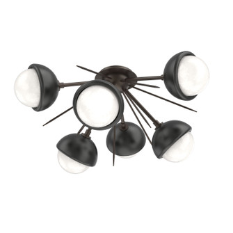 Cabochon LED Semi Flush Mount in Flat Bronze (404|CLB0093-02-FB-WL-L3-MB)
