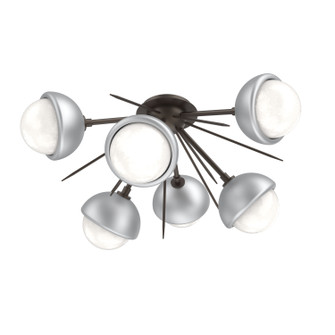 Cabochon LED Semi Flush Mount in Flat Bronze (404|CLB0093-02-FB-WL-L3-CS)