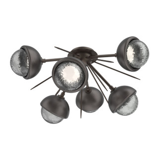 Cabochon LED Semi Flush Mount in Flat Bronze (404|CLB0093-02-FB-S-L3-GP)