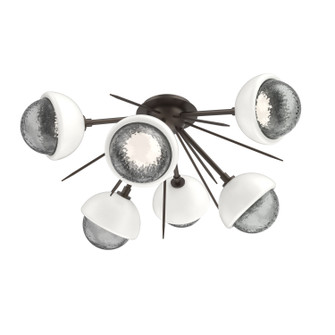 Cabochon LED Semi Flush Mount in Flat Bronze (404|CLB0093-02-FB-S-L1-WI)