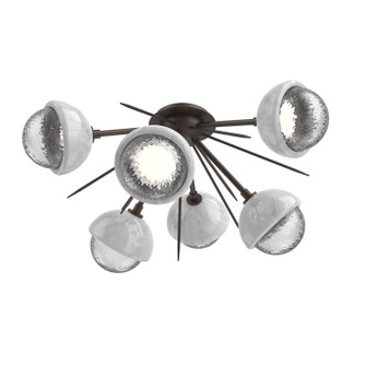 Cabochon LED Semi Flush Mount in Flat Bronze (404|CLB0093-02-FB-C-L3-WM)