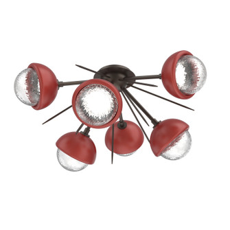 Cabochon LED Semi Flush Mount in Flat Bronze (404|CLB0093-02-FB-C-L3-RE)