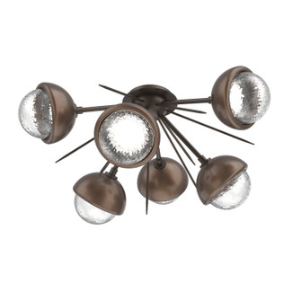 Cabochon LED Semi Flush Mount in Flat Bronze (404|CLB0093-02-FB-C-L3-BB)