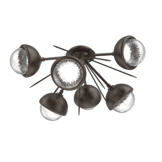 Cabochon LED Semi Flush Mount in Flat Bronze (404|CLB0093-02-FB-C-L1-MS)
