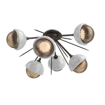 Cabochon LED Semi Flush Mount in Flat Bronze (404|CLB0093-02-FB-B-L3-WM)