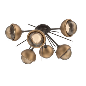 Cabochon LED Semi Flush Mount in Flat Bronze (404|CLB0093-02-FB-B-L3-NB)