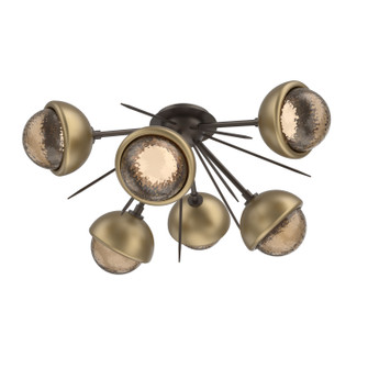 Cabochon LED Semi Flush Mount in Flat Bronze (404|CLB0093-02-FB-B-L3-GB)
