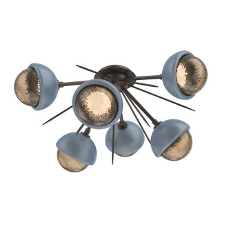 Cabochon LED Semi Flush Mount in Flat Bronze (404|CLB0093-02-FB-B-L3-BU)