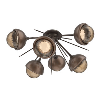 Cabochon LED Semi Flush Mount in Flat Bronze (404|CLB0093-02-FB-B-L1-BB)