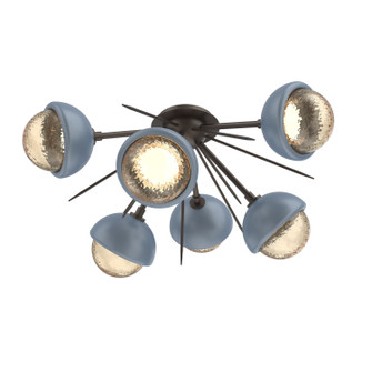 Cabochon LED Semi Flush Mount in Flat Bronze (404|CLB0093-02-FB-A-L3-BU)