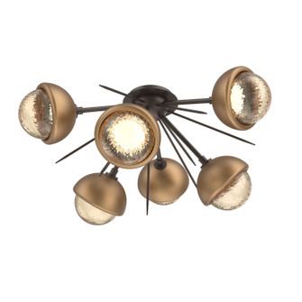 Cabochon LED Semi Flush Mount in Flat Bronze (404|CLB0093-02-FB-A-L1-NB)
