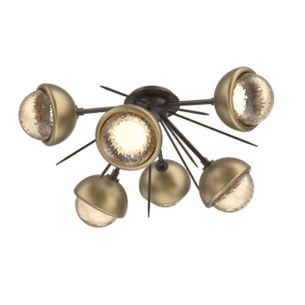 Cabochon LED Semi Flush Mount in Flat Bronze (404|CLB0093-02-FB-A-L1-GB)