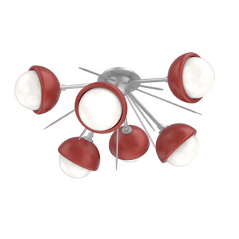 Cabochon LED Semi Flush Mount in Classic Silver (404|CLB0093-02-CS-WL-L3-RE)