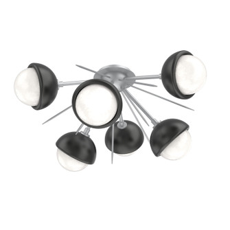 Cabochon LED Semi Flush Mount in Classic Silver (404|CLB0093-02-CS-WL-L3-MB)